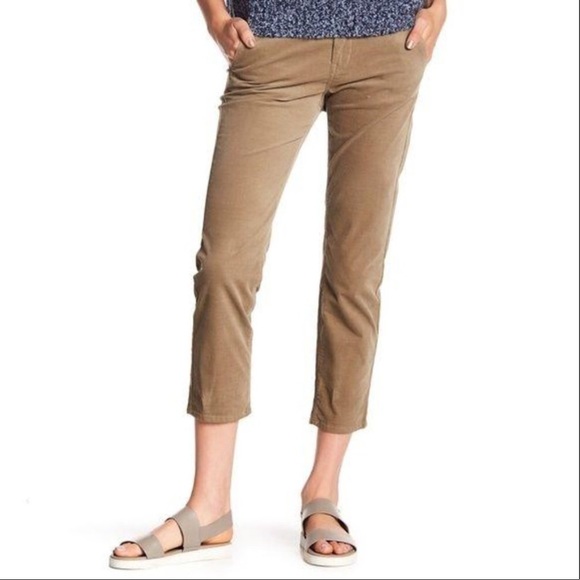 Vince Classic Cropped Corduroy Chino Pants - Picture 3 of 14